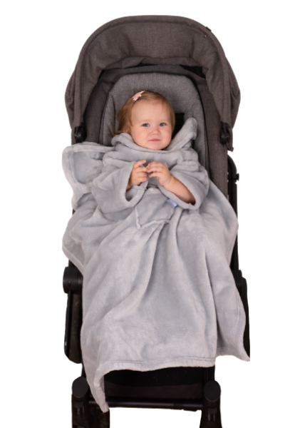 Picture of Baby blanket KANGOO MINI with sleeves and pocket, 75x100