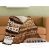 Picture of Cotton woven blanket MORENO with tassels, size 150x200cm