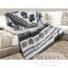 Picture of Cotton woven blanket MORENO with tassels, size 150x200cm