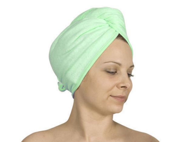 Obrazek Turban kąpielowy frotte z tkaniny