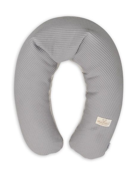 Obrazek BabyMatex Poduszka pozycjonująca RELAX PRESTIGE MUSLIN, 190 cm, szara