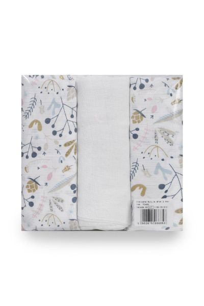 Picture of Pielucha MUSLIN druk 3 pak,  roz. 70x80