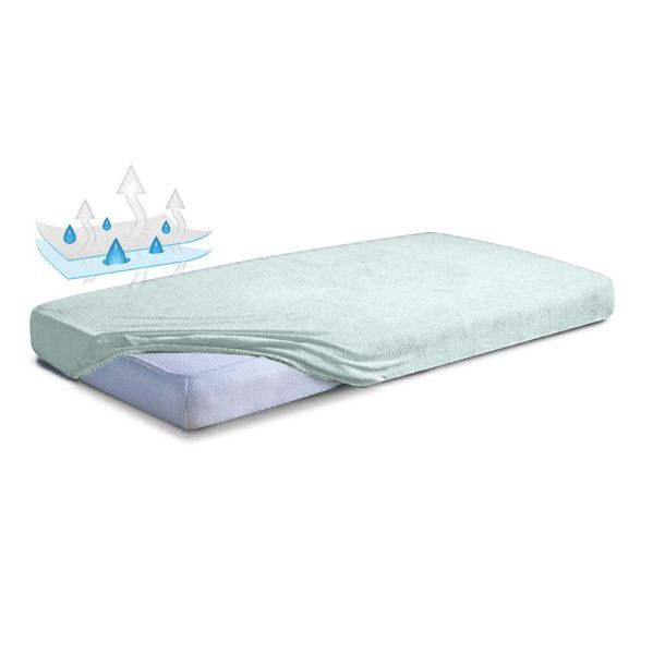 Picture of SANIPUR Prześcieradło nieprzemakalne Frotte 90x200, jasnozielone