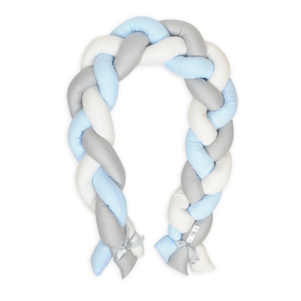 Obrazek Ochraniacz do łóżeczka WARKOCZ satynowy.dł. 200cm