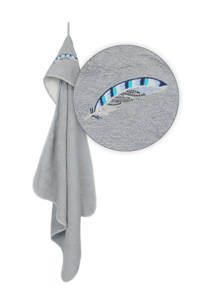 Obrazek Kąpielowe okrycie niemowlęce ROBIN, roz. 80 x 80