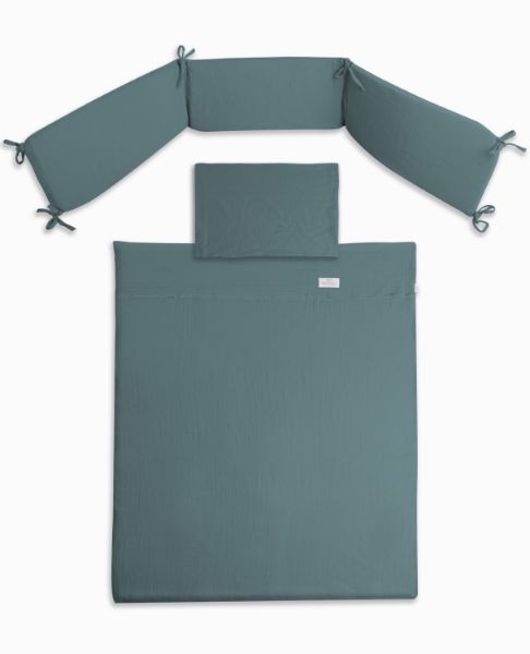 Obrazek BabyMatex Komplet pościeli 3-cz MUSLIN, morski