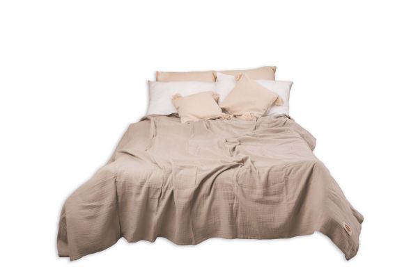 Obrazek Narzuta dekoracyjna MUŚLIN, 240x210