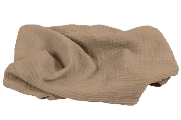 Obrazek BabyMatex Otulacz MUSLIN 100% bawełna, 80x120, jasno brązowy