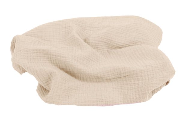Obrazek BabyMatex Kocyk dla dziecka - Otulacz MUSLIN 80x120, jasno beżowy