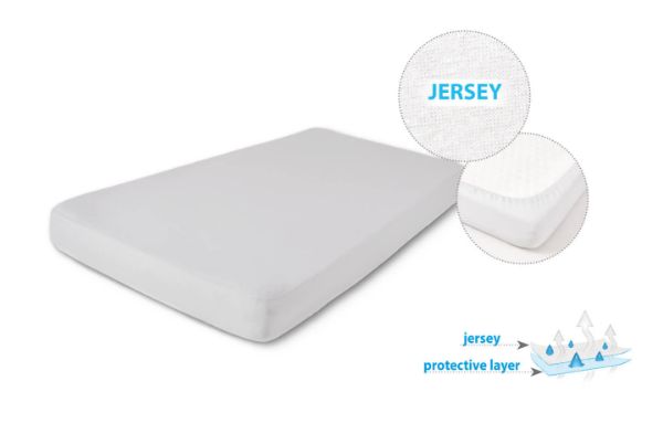 Obrazek BabyMatex Podkład higieniczny Prześc Nieprze JERSEY 80x160, jasno szary