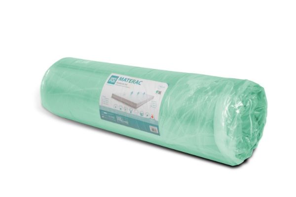 Obrazek SANIPUR Materac rehabilitacyjny 12x90x200 szpitalny, płaski, z nieprzemakalnym pokrowcem, 12 cm, T2540, zielony, rolowany