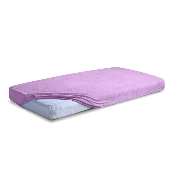 Obrazek Matex Prześcieradło frotte z gumą 210/220x190/200 PREMIUM, fioletowe