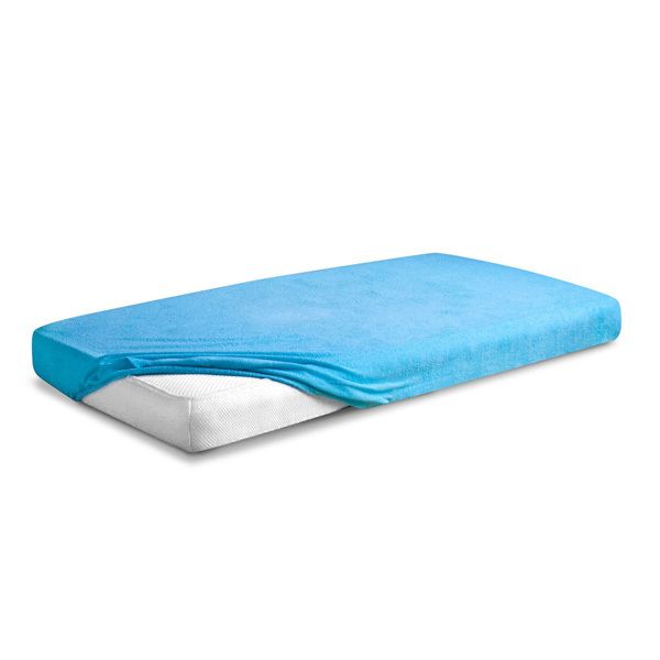 Obrazek Matex Prześcieradło frotte z gumą 210/220x190/200 PREMIUM, turkusowe