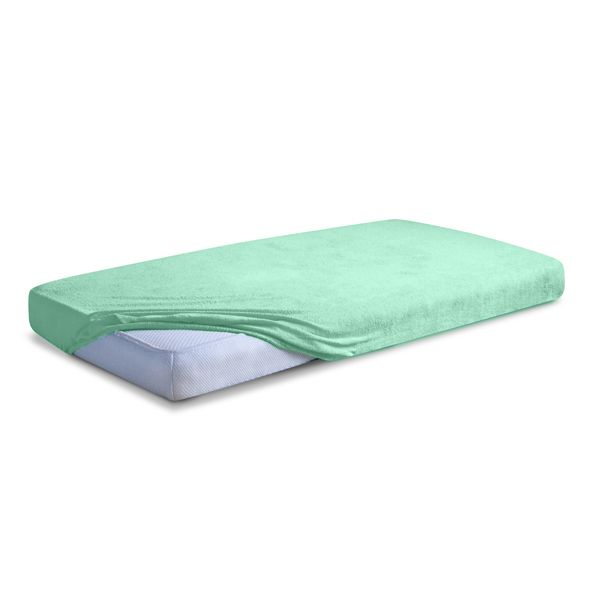 Obrazek Matex Prześcieradło frotte z gumą 180/190x190/200 PREMIUM, miętowe