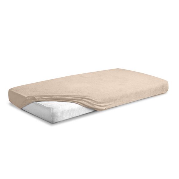 Obrazek Matex Prześcieradło frotte z gumą 180/190x190/200 PREMIUM, beżowe