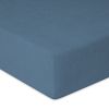 Obrazek Matex Prześcieradło frotte CLASSIC z gumą, 90x200 cm, ciemno niebieskie