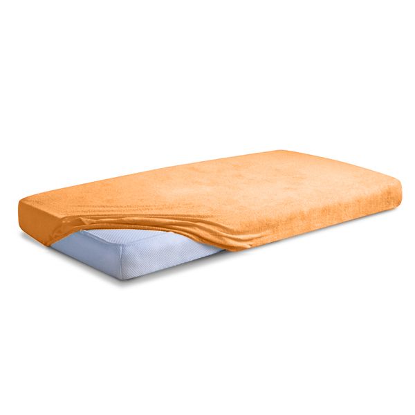 Obrazek Matex Prześcieradło frotte CLASSIC z gumą, 120x200 cm, łososiowe
