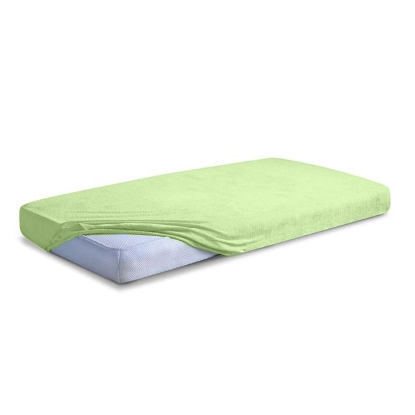 Obrazek Matex Prześcieradło frotte CLASSIC z gumą, 180x200 cm, jasno zielone