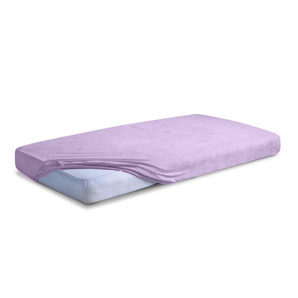 Obrazek Matex Prześcieradło frotte CLASSIC z gumą, 220x200 cm, fioletowe