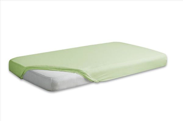 Obrazek Matex Prześcieradło jersey z gumą 90/100x190/200, jasno zielone