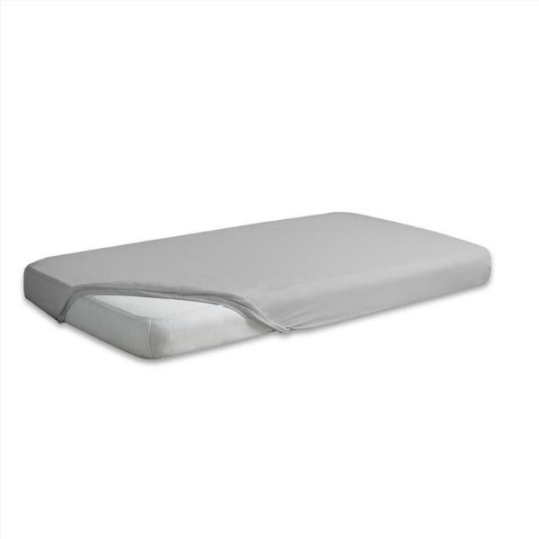 Obrazek Matex Prześcieradło jersey z gumą 90/100x190/200, jasno szare