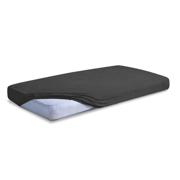 Obrazek Matex Prześcieradło jersey z gumą 110/120x190/200, grafitowe