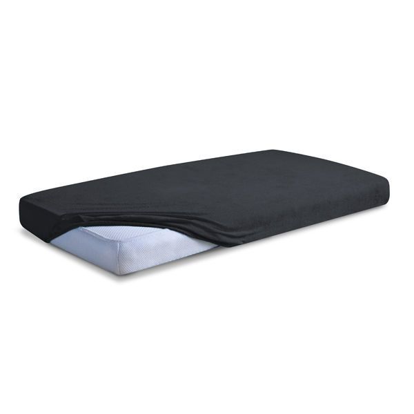 Obrazek Matex Prześcieradło jersey z gumą 150/160x190/200, czarne