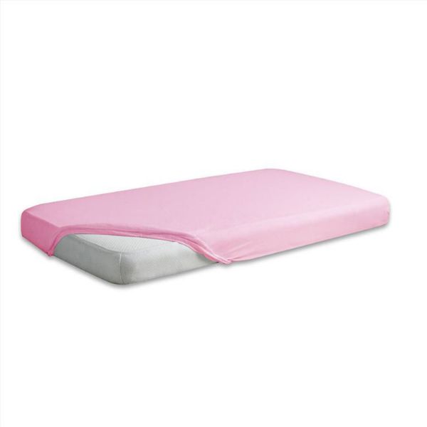 Obrazek Matex Prześcieradło jersey z gumą 210/220x190/200, różowe